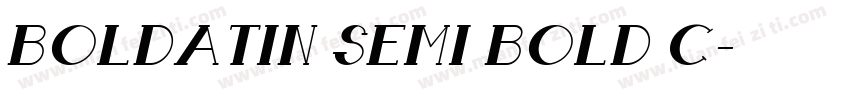 Boldatin Semi Bold C字体转换